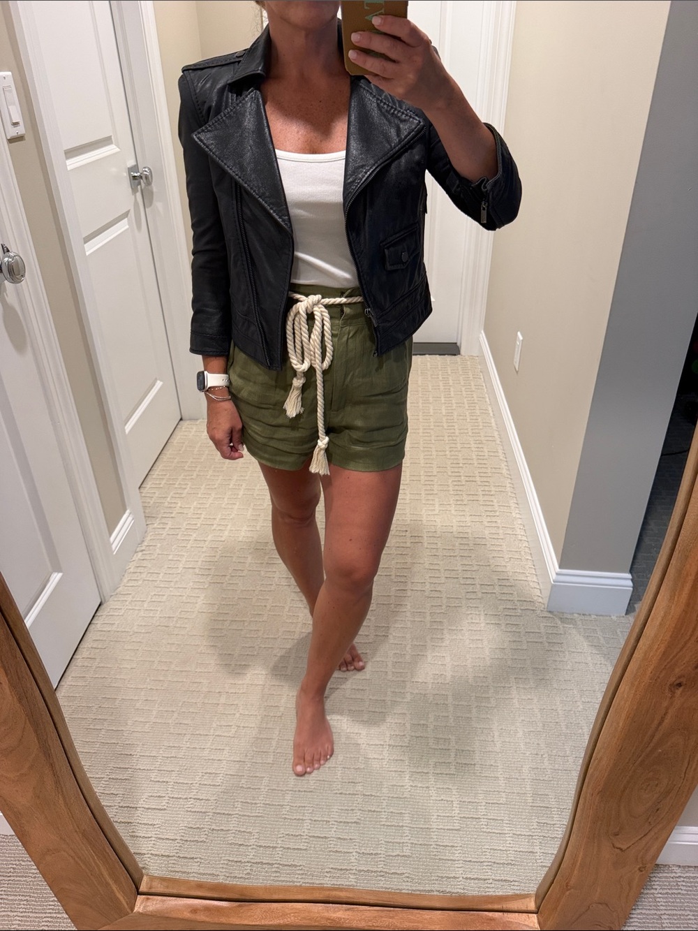 Black Faux Leather Moto Jacket